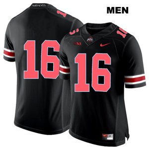 Men's NCAA Ohio State Buckeyes Cameron Brown #16 College Stitched No Name Authentic Nike Red Number Black Football Jersey ZU20Y36OE